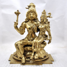 पञ्चलोहः शिवपार्वतीविग्रहः [Panchaloha Shiva Parvati Statue]